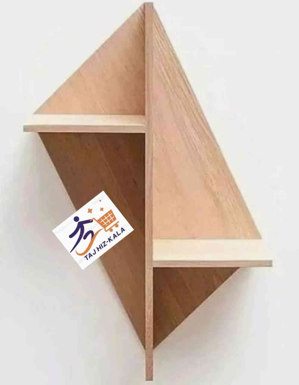 شلف دیواری دکوری کتاب و گلدان