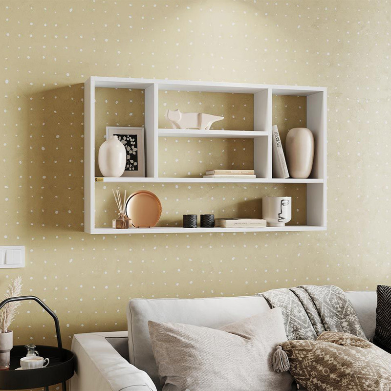 شلف دیواری و کتابخانه کوچک و زیبا