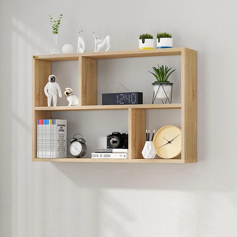 کتابخانه دیواری چهار طبقه