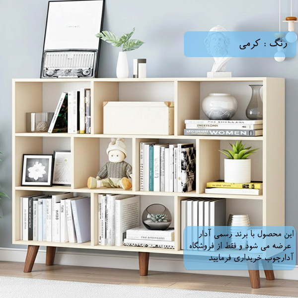 کتابخانه سه طبقه - کتابخانه با پایه های چوبی
