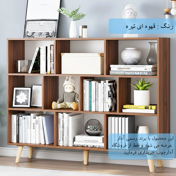 کتابخانه سه طبقه - کتابخانه با پایه های چوبی