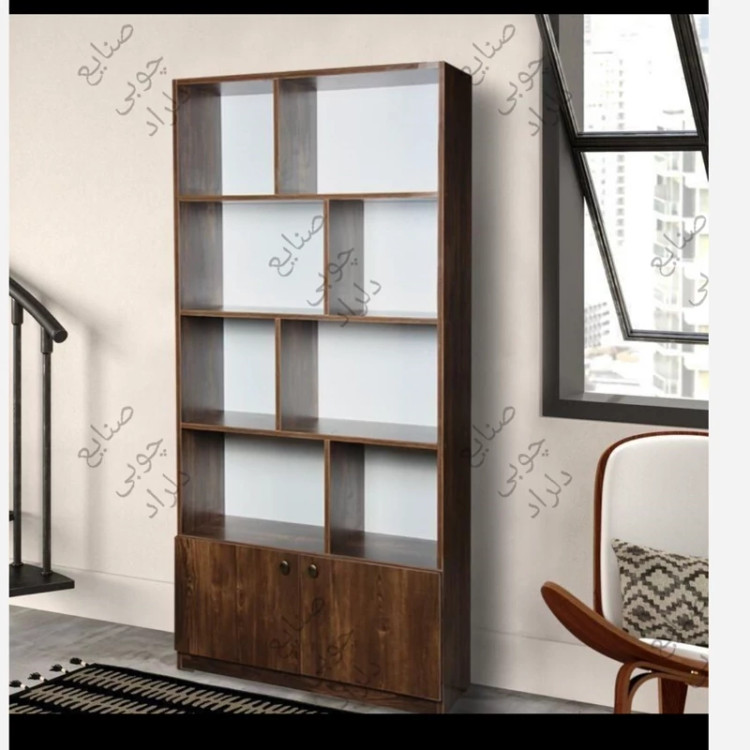 کتابخانه عرض 80 کمد دار- کتابخانه ایستاده